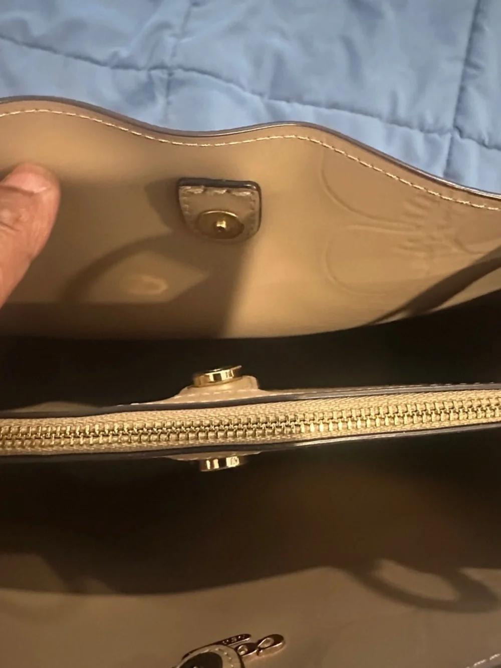 Coach Cream Floral Print Hobo Bag with Pink, Green and Yellow Accents - Picture 4 of 5